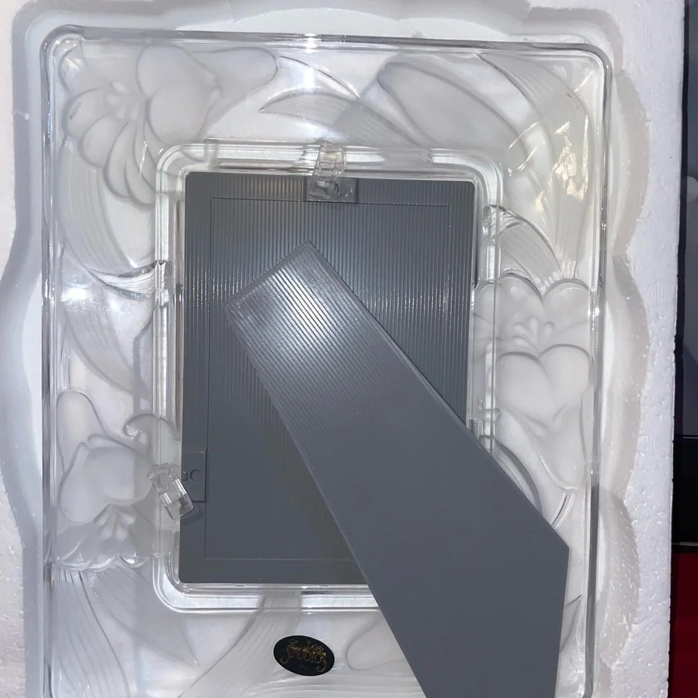 NWT ABSOLUTELY GORGEOUS FROSTED CRYSTAL CLEAR SIGNATURES RECTANGLE PICTURE FRAME